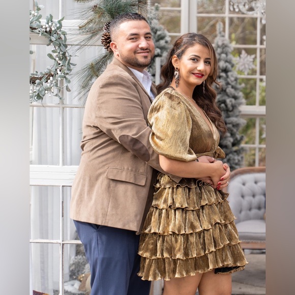 Metallic tiered dress - Picture 8 of 8